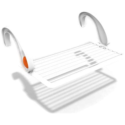 Stendibiancheria Virgola in resina per poggiolo e calorifero 96x50xH30 cm - Foto 2