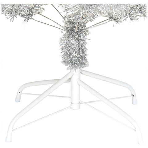 Albero di Natale Artificiale con Supporto Argento 180 cm PET - Foto 2