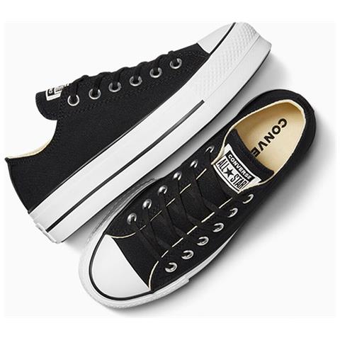 Chuck Taylor All Star Lift Ox 560250c, Donne, Nero, 42 - Foto 16
