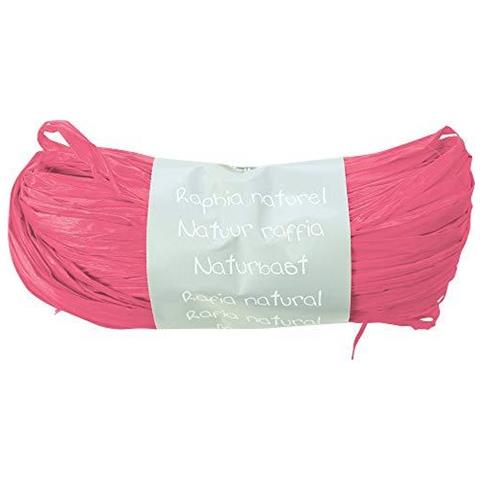 Rafia Naturale Della Sfera 50 G - Rosso - Foto 1