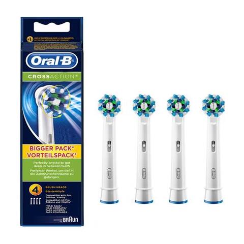 Testine Per Spazzolino Oral-b Power Crossaction Eb50-4 Per Adulti, Testine, Numero Di Testine Incluse 4 - Foto 2