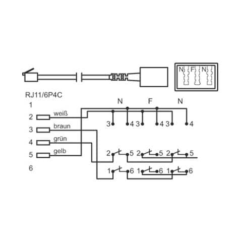 TEL ADAP RJ11 - TAE NFN RJ11 TAE NFN Nero cavo di interfaccia e adattatore - Foto 1