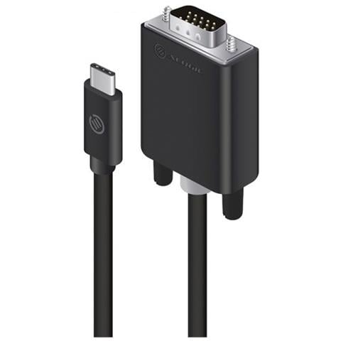 ELUCVG-02RBLK cavo di interfaccia e adattatore USB-C VGA Nero - Foto 1
