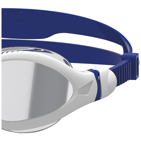 Goggle Color Tiger Lsr+ Mirror Small Bianco / blu Specchiata Nero - Foto 3
