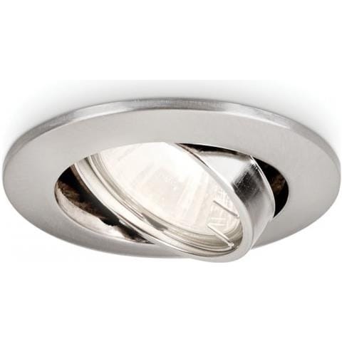 Lighting Enif Faretto Da Incasso Singolo Orientabile Nickel Senza Lampadina, 9 X 9 X 10 Cm - Foto 2