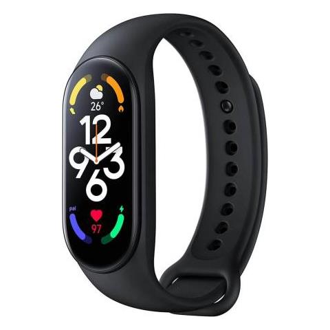 Activity Tracker Smart Band 7 Impermeabile 5 ATM Display 1.62" Bluetooth per Fitness con Cardiofrequenzimetro e Pedometro Taglia Unica - Nero - Foto 1