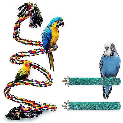 Giocattolo Naturale Per Pappagalli BERO 29 Cm – Legno, Pigna, Rattan E Foglie Di Palma, Per Masticare E Giocare