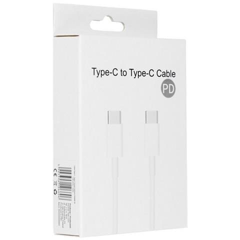 Cavo Dati E Ricarica Pd60w 3a C293 Usb-c To Usb-c Fast Charge 60w White - Foto 1