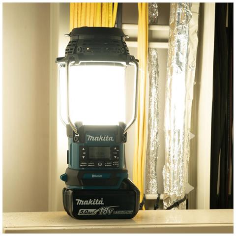 Makita Dmr056 Radio Portatile Analogico E Digitale Nero, Blu (18v Lxt Dab+ Lantern) - Foto 4