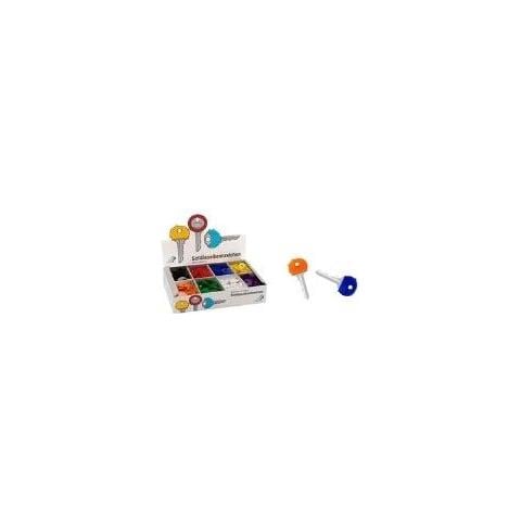 Schlsselkappen Rund, 200er Display Aus Flexiblem Kunststoff, Mae Produkt: (b) 25 X (h) 20 Mm, - 1 Stck (262 8025) - Foto 1