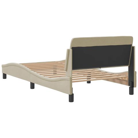 Giroletto con Testiera Crema 100x200 cm in Tessuto - Foto 2