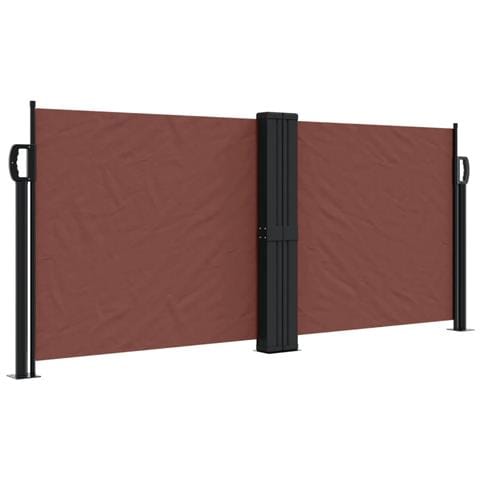 Tenda da Sole Laterale Retrattile Marrone 100x600 cm - Foto 1