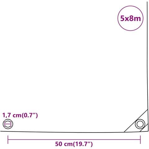 Telone Bianco 5x8 M 650 G /m - Foto 9