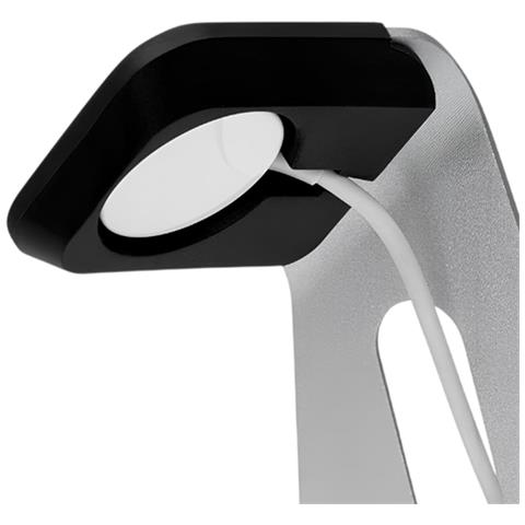 Base Di Ricarica Per Apple Watch Moderna E Resistente In Acciaio, Argento - Foto 7