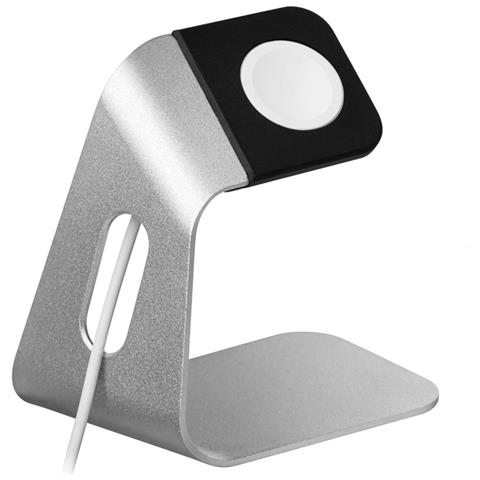 Base Di Ricarica Per Apple Watch Moderna E Resistente In Acciaio, Argento - Foto 1