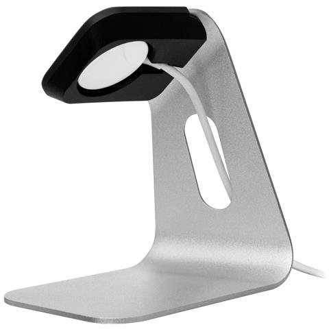 Base Di Ricarica Per Apple Watch Moderna E Resistente In Acciaio, Argento - Foto 2