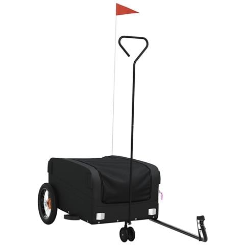 Rimorchio Da Bici Nero 30 Kg In Ferro - Foto 2