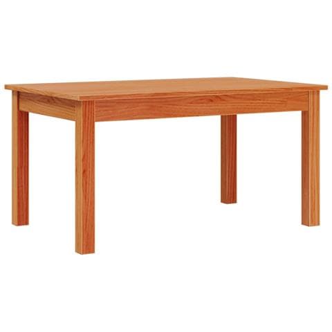 Tavolino Da Salotto Marrone Cera Legno Massello Di Pino - Foto 2