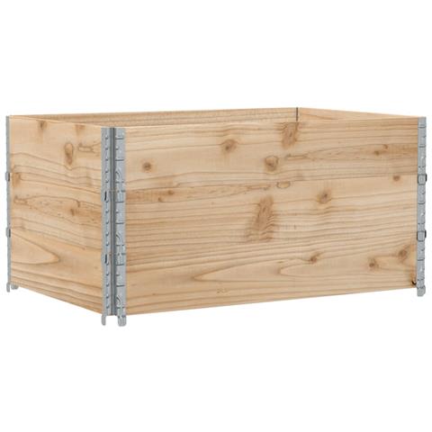 Fioriera Da Giardino Marrone 120x80 Cm Legno Massello Di Pino - Foto 2