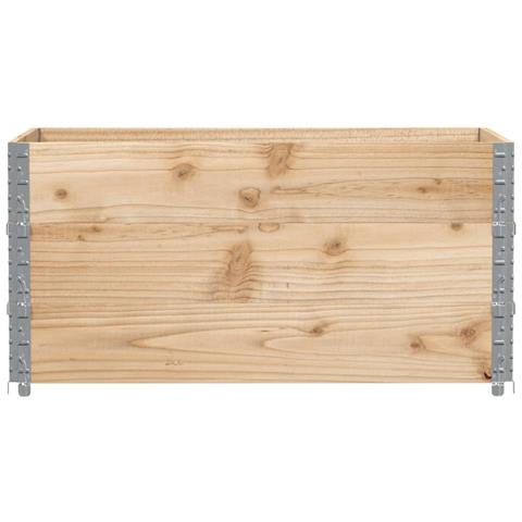 Fioriera Da Giardino Marrone 120x80 Cm Legno Massello Di Pino - Foto 3