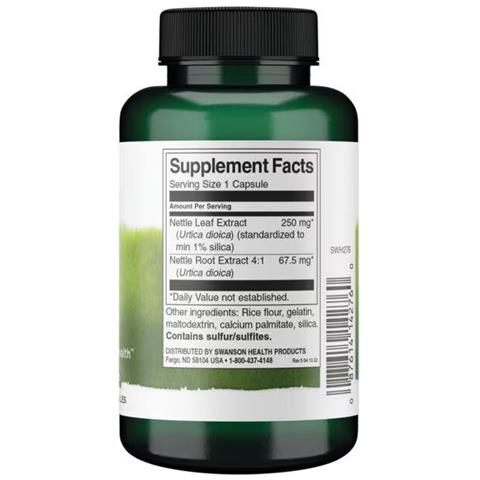 Ortica - Standardizzata 120 Capsule Swanson Health Products - Foto 2