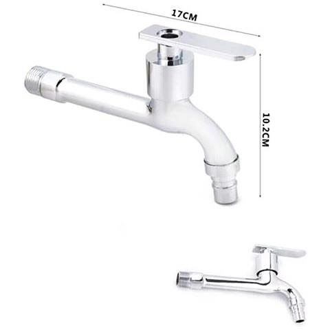 Rubinetto A Parete Attacco 1/2"" Lavatrice Acqua Fredda Bagno Esterni 02048 - Foto 2