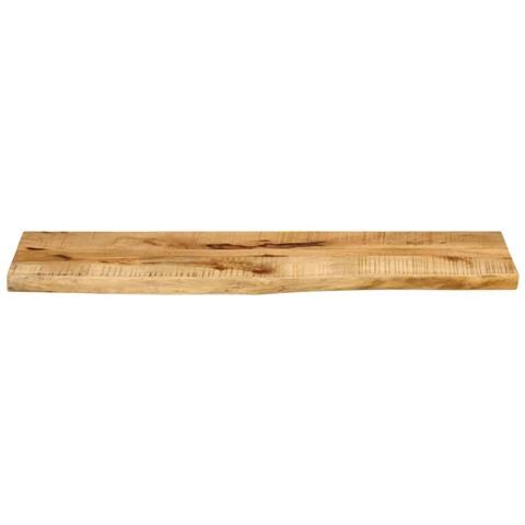 Piano Tavolo 120x20x2,5 Cm Bordi Vivi Legno Di Mango Grezzo - Foto 3