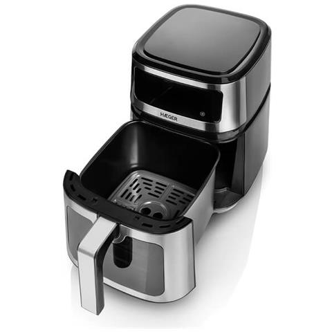 Friggitrice ad Aria Haeger Cook Mate AF-D50.004A Capacità 5 Litri 1200 Watt Colore Acciaio Inossidabile - Foto 4
