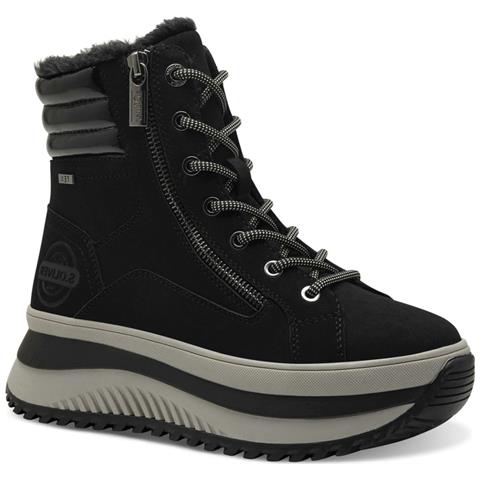 Black Casual Closed Booties Stivaletti Sintetico E Tessile Scarpe Donna Nero Eu 37, 5-26238-43 001 - Foto 1