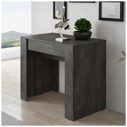 Consolle Allungabile Luka Con 4 Allunghe Colore Ossido - Foto 1