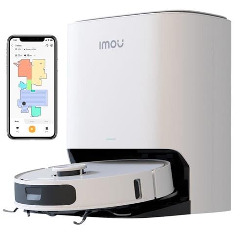 Robot Aspirapolvere con Base Autopulente RV3 Wi-Fi Colore Bianco - Foto 1