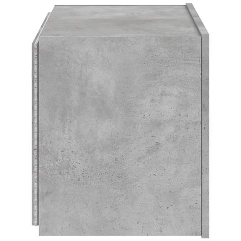 Mobile TV a Parete con Luci LED Grigio Cemento 60x35x41 cm - Foto 2