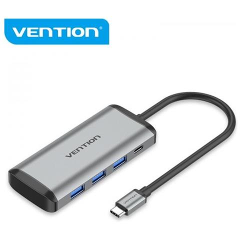 Hub Da Usb-c A Usb3.0x3/tf /sd /pd 0,15 M Tipo In Lega Di Alluminio Grigio Caratteristiche: -hub Da Usb-c A Usb 3. - Foto 1