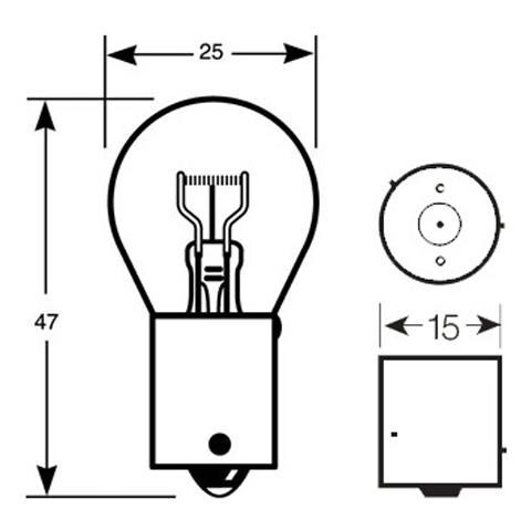 Lampadina 12v 21w Pr21w Rossa - Foto 2