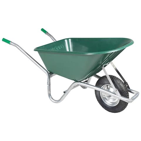 Carriola Verde 90 L 150 Kg In Acciaio Zincato E Plastica - Foto 1