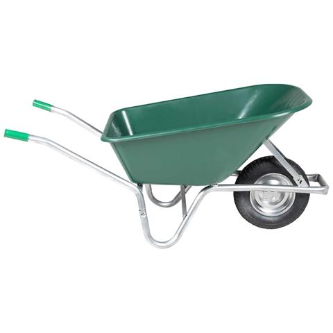 Carriola Verde 90 L 150 Kg In Acciaio Zincato E Plastica - Foto 2