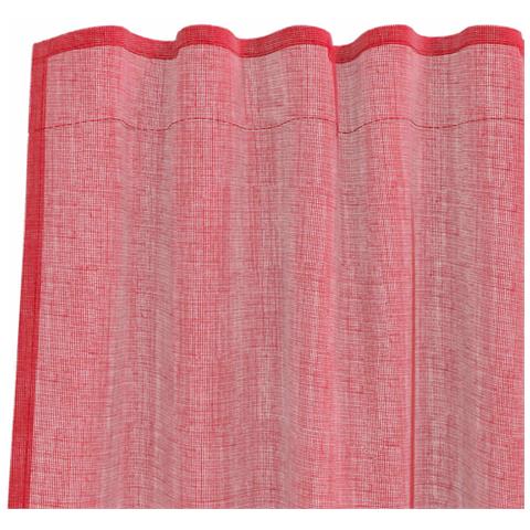 Tende In Voile Con Tasche Per Aste 2 Pz Rosso Vino - Foto 2