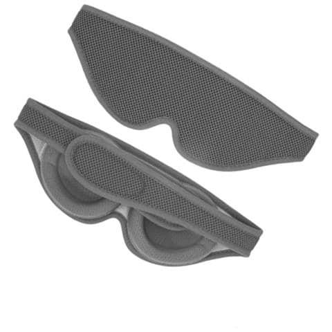 Mascherina Per Dormire 3d Regolabile - Design Con Cavità Oculare Separata Darkgrey - Foto 2