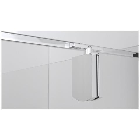 Box Doccia Nicchia 120 Cm Porta Due Battenti H195 Cm Gina Cromato - Foto 4