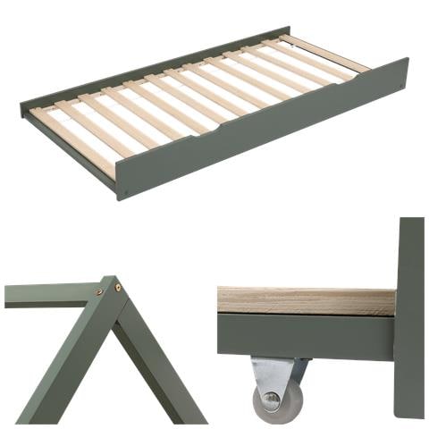 Letto A Scomparsa Per Bambini 190x90cm Verde Marceau - Foto 10