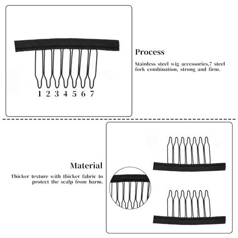 Clip Per Extension Capelli 60 Pezzi In Metallo A Pettine 7 Denti - Foto 6
