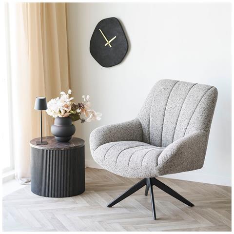 Tavolino Rota - Marrone - Mdf - 45x45x40 Cm - Foto 2