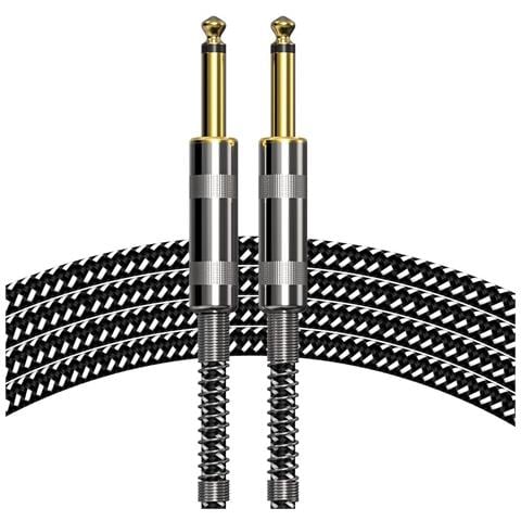 Cavo Per Chitarra Da 6,35 Mm - Cavo Per Strumenti A Basso Rumore Per Basso, Acustica E Strumenti Elettrici 1,5 Milioni - Foto 1