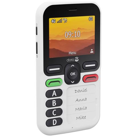 Leva X10 6,1 cm (2.4") 117 g Nero, Bianco Telefono per anziani - Foto 1
