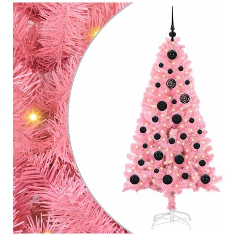 Albero di Natale con 150 LED con supporto Rosa 150 cm PVC - Foto 1