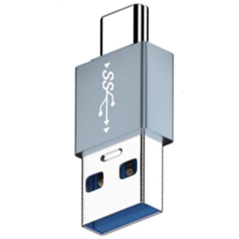Adattatore Otg Dritto Da Usb-c Maschio A Usb-a Maschio In Lega Di Alluminio, Confezione Da 2 - Foto 2