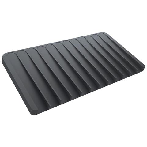Tappetino Scolapiatti In Silicone: Autodrenante, Resistente Al Calore, Organizer Per Lavello Da Cucina Black - Foto 1