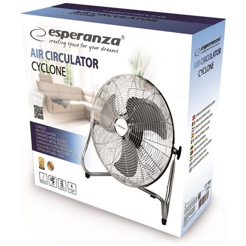 Ventilatore Di Circolazione 18'' Ehf006 Cyclone Cromo - Foto 1