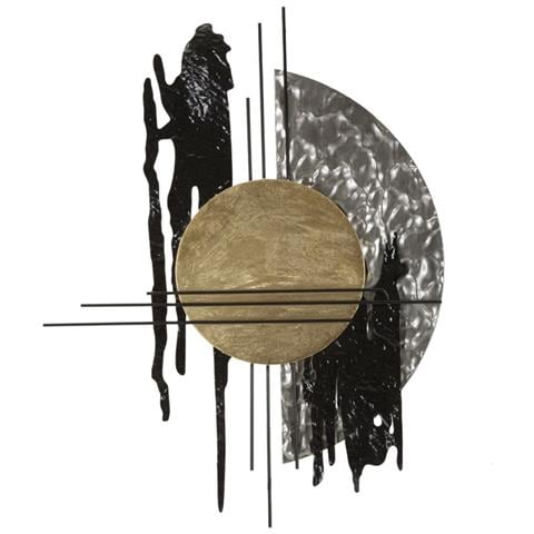 Pannello Da Muro Crypton B Scultura Astratta In Ferro, 78x102 Cm - Foto 1
