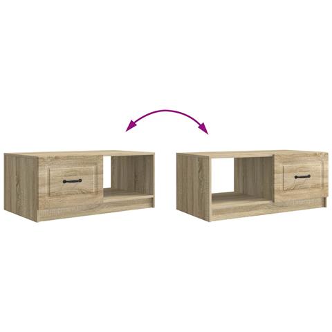 Tavolino da salotto Rovere Sonoma 90 x 50 x 37 cm - Foto 9